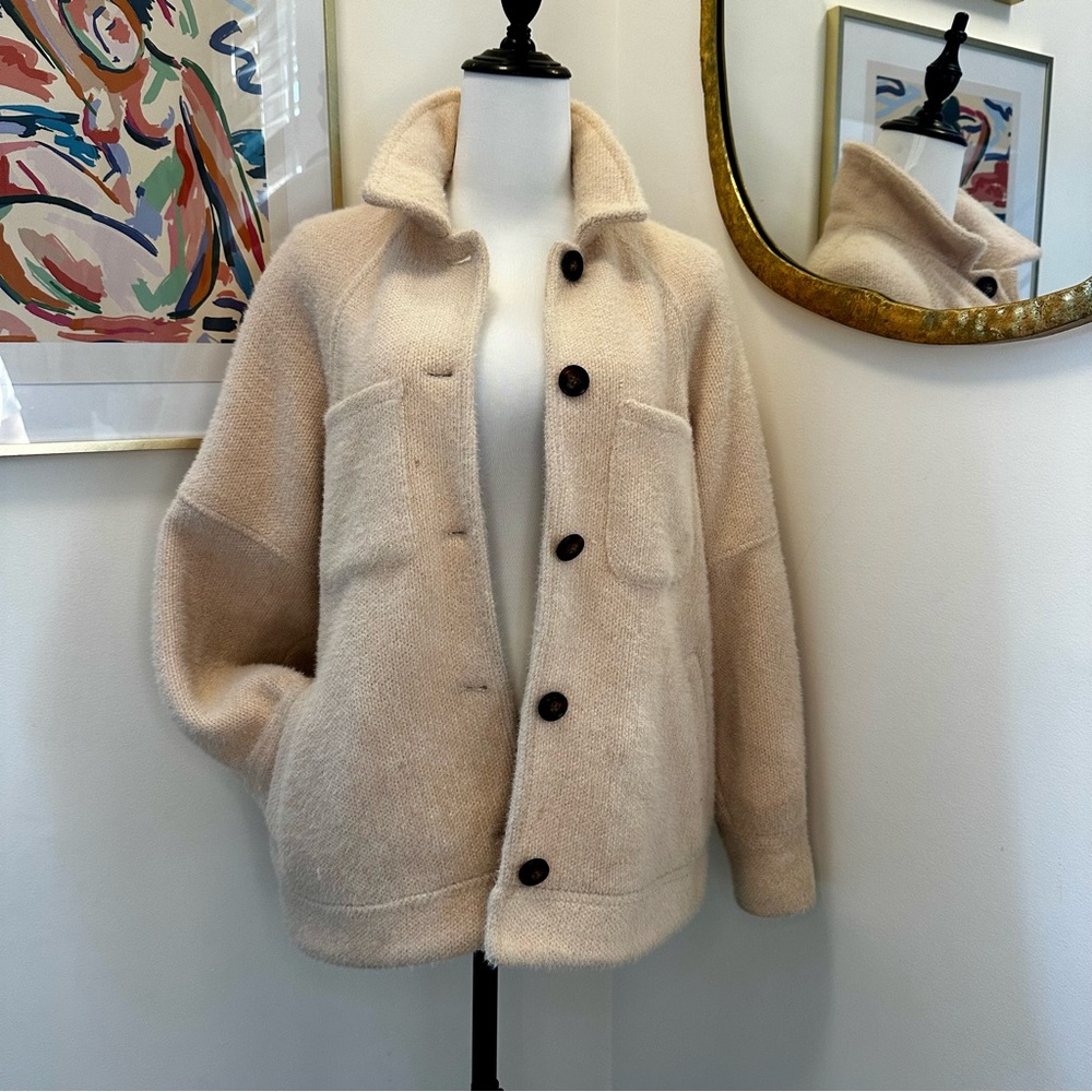 Greylin Fuzzy Knit Coat from Anthropologie - Size Small - Great for Spring!